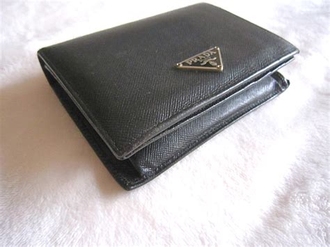 prada saffiano bicolore bifold wallet|Black Saffiano Leather Wallet .